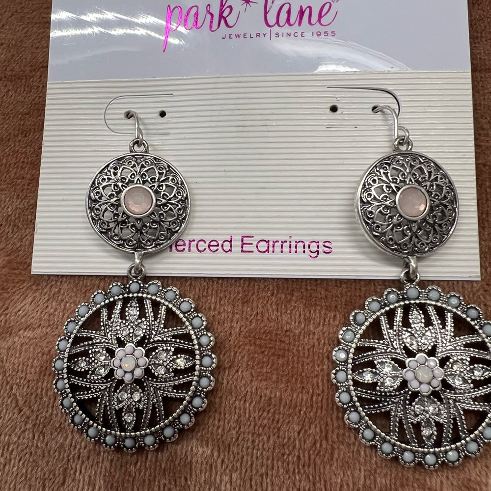 Park Lane Silver tone dangle earrings
